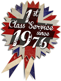 1st Class Service Since 1976